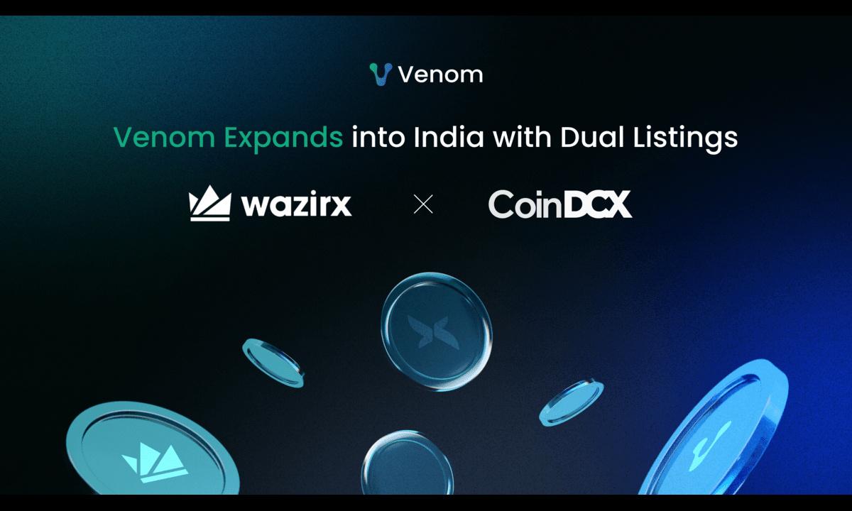 Venom Expands into Mumbai, India with Dual Listings on WazirX and CoinDCX