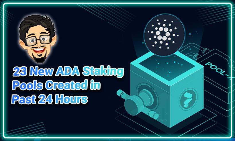 23 New Cardano Staking Pools Created in the Past 24 Hours