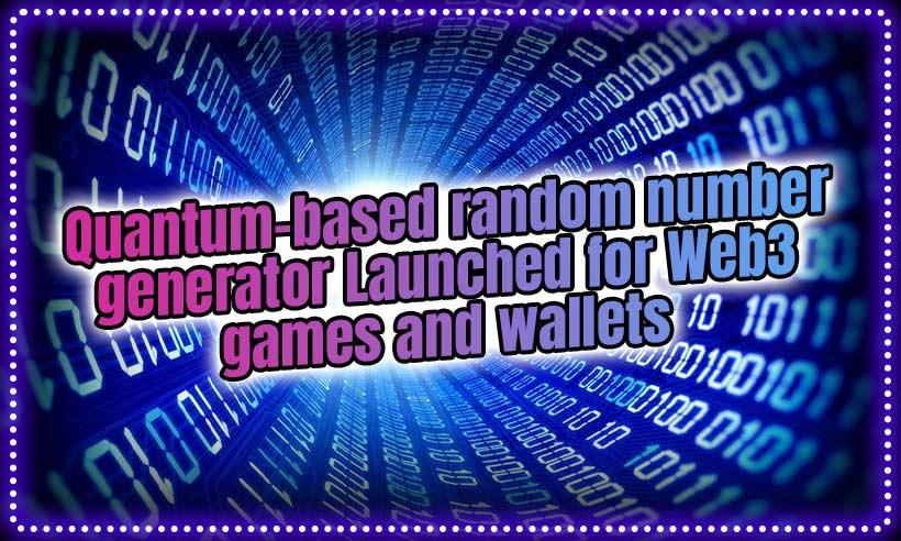 Quantum-based Random Number Generator Web3