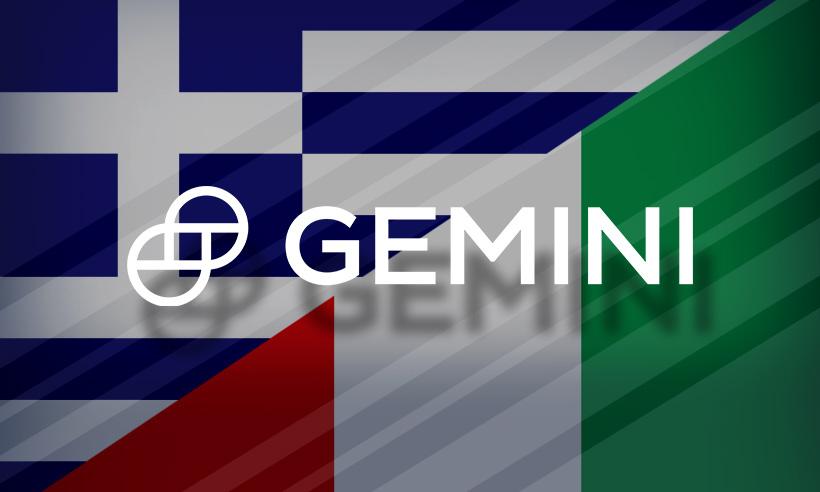 Gemini Secures Regulatory Approvals to Operate in Italy and Greece